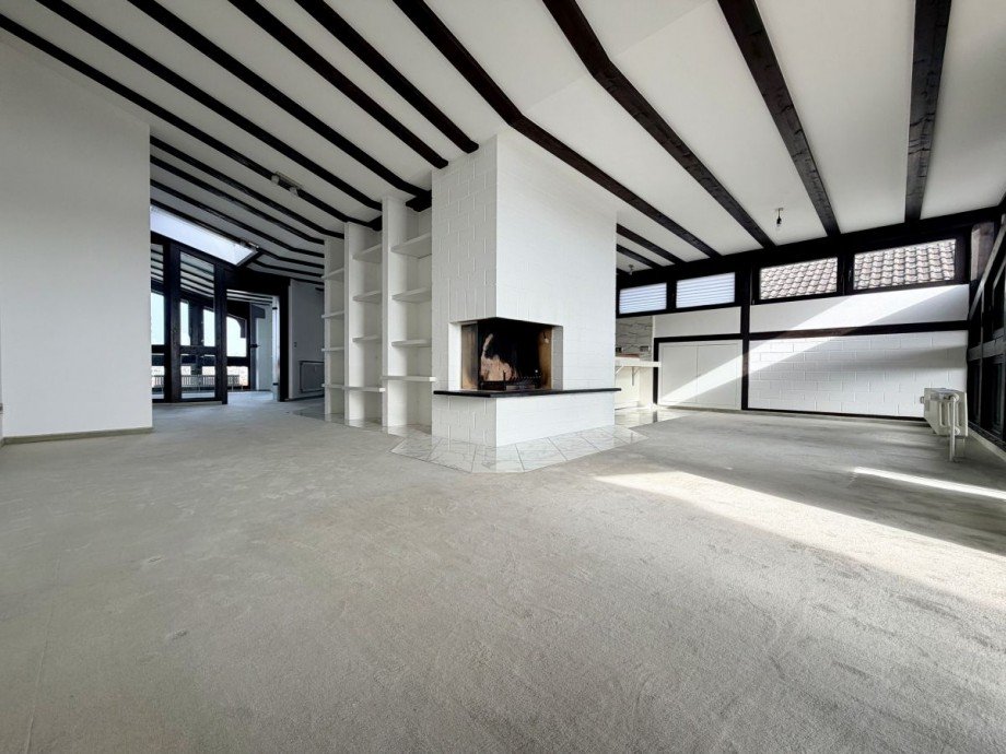 Wohnen mit Kamin Dachgeschosswohnung Langen