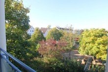 Blick vom Balkon Charmante 2 ZKB mit Balkon und TG-Stellplatz im Langener Norden