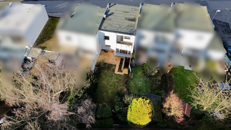 Gartenansicht Reihenmittelhaus Langen