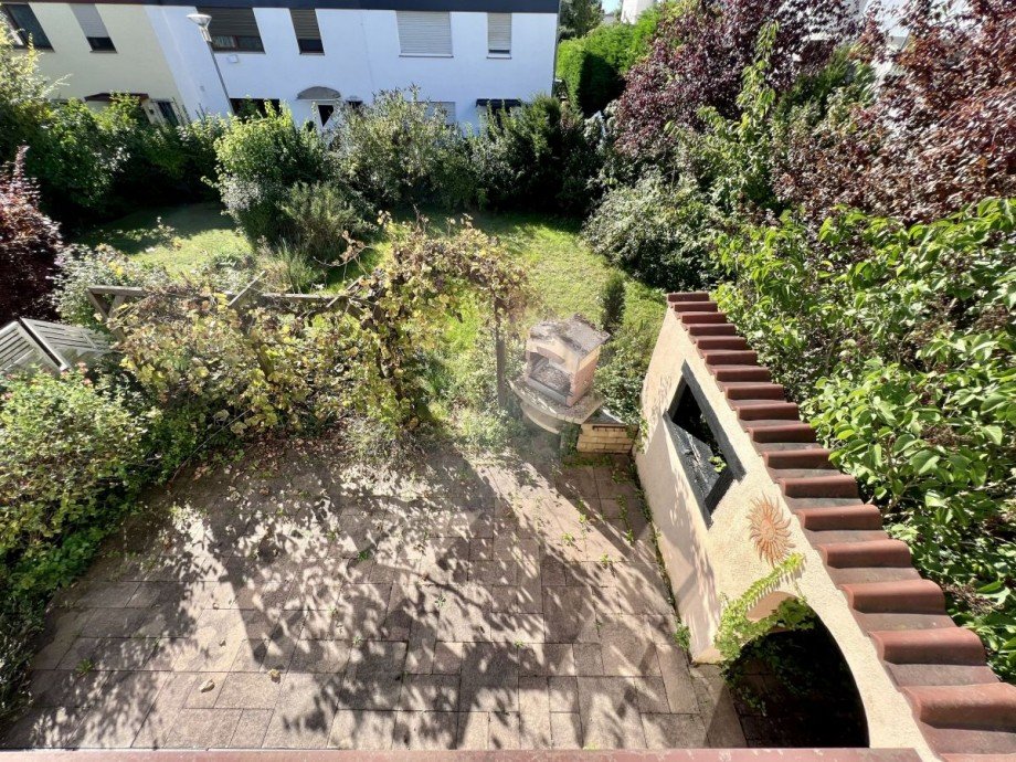 Blick in den Garten Reihenendhaus Egelsbach