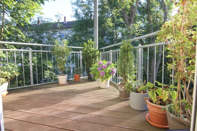 S�d West Balkon Etagenwohnung Langen
