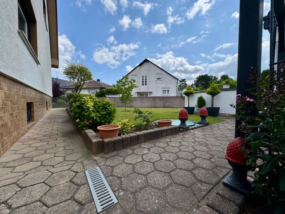 Garten S�dseite Haus M�nster