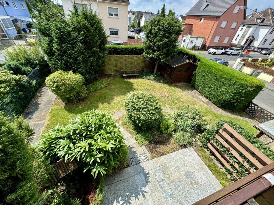 Blick vom Balkon Doppelhaush�lfte Egelsbach