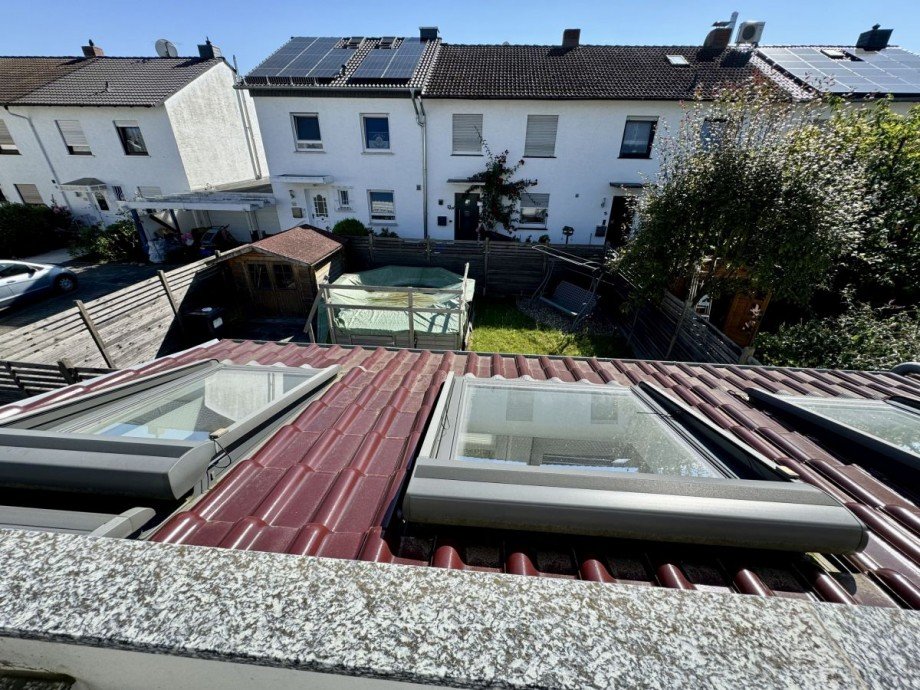 Blick vom Balkon Reihenendhaus Langen