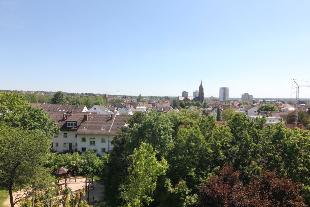 Blick vom Balkon Maisonettewohnung Langen